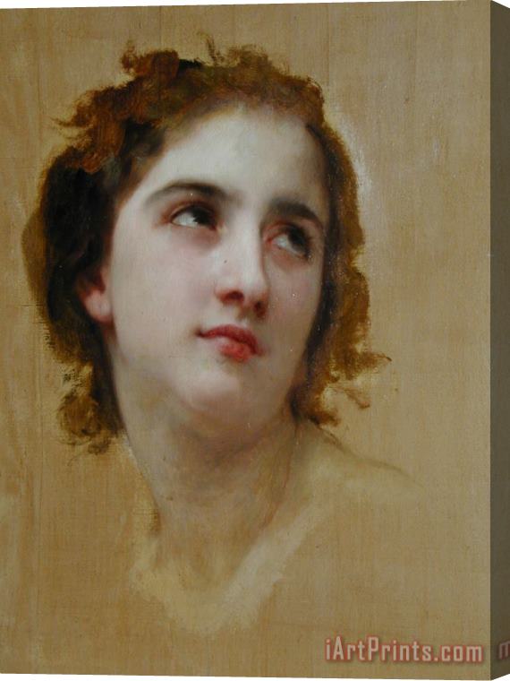 William Adolphe Bouguereau Sketch of a Young Woman [detail] Stretched Canvas Print / Canvas Art